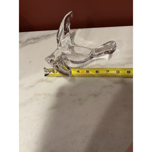 Princess House Lead Crystal Flying Bird Dove Candy Trinket Dish - Picture 5 of 8